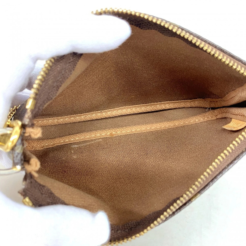 LOUIS VUITTON Authentic Brown Monogram Pochette Pouch - Picture 4 of 9